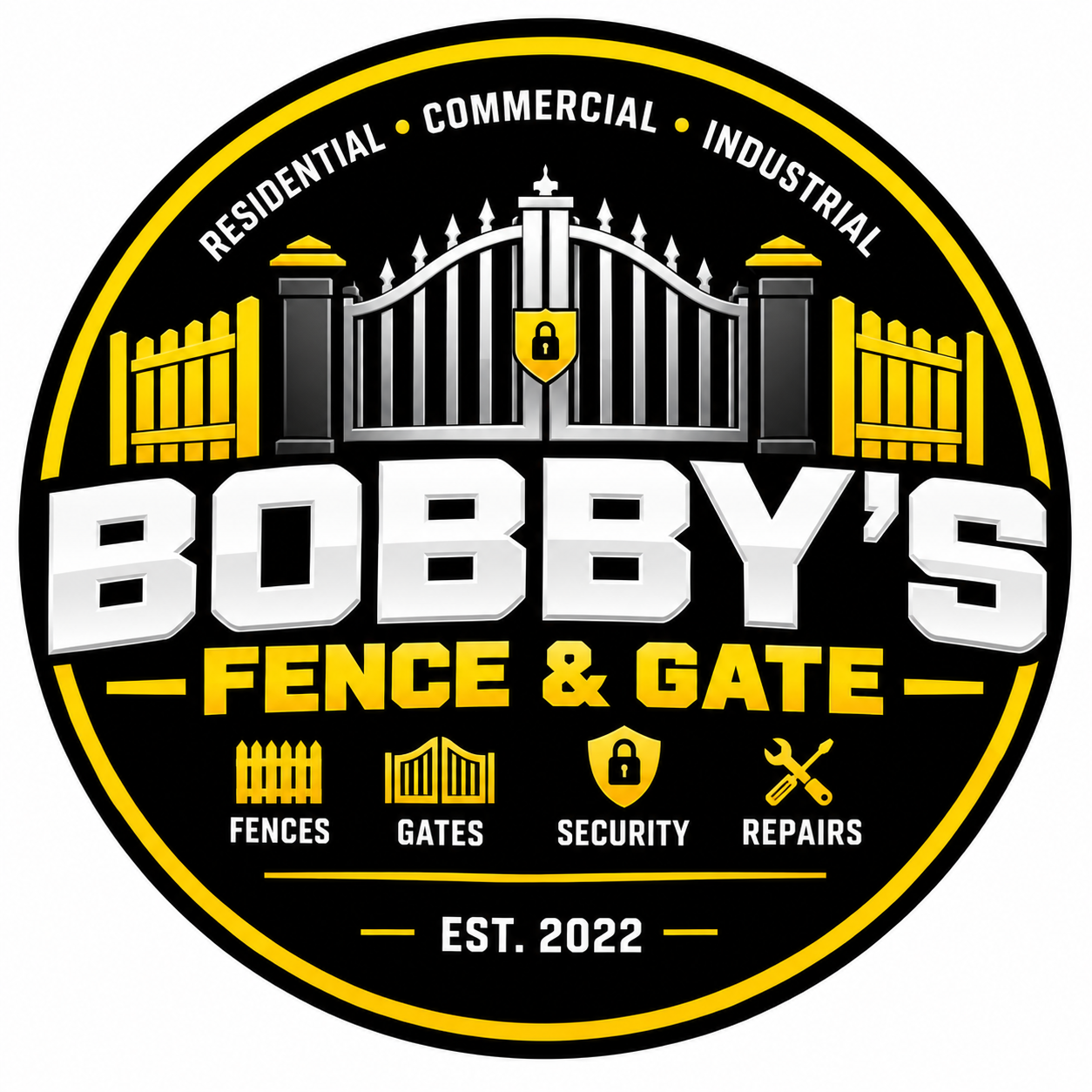 Bobby's Fence and Gate emblem