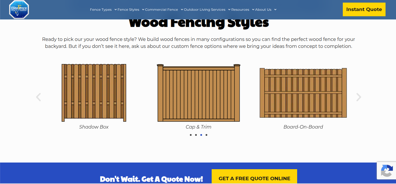 Board-On-Board wood fence example